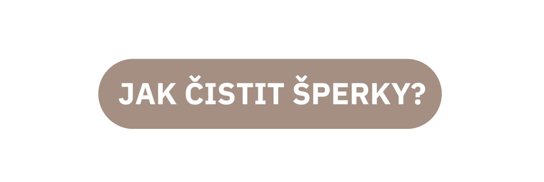 jak čistit šperky